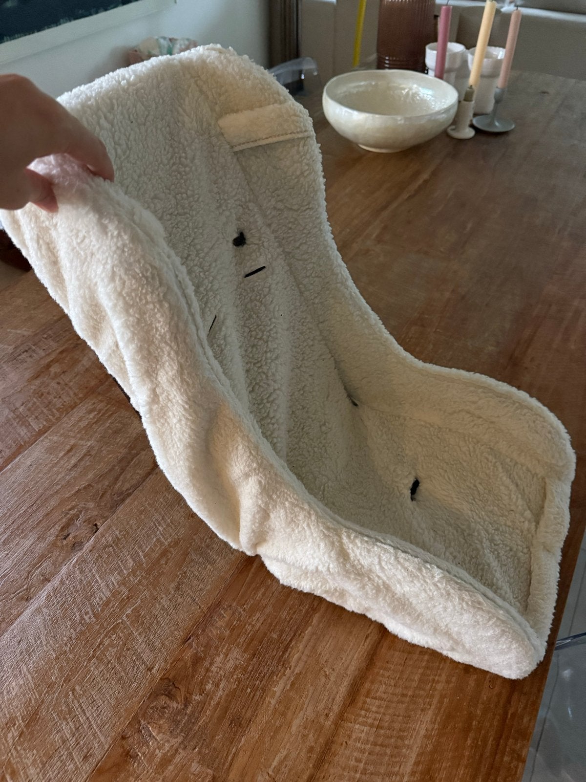 Peuterschaal voor bakfiets met schapenvacht, Ophalen, Zo goed als nieuw, Overige typen, Minder dan 20 kg