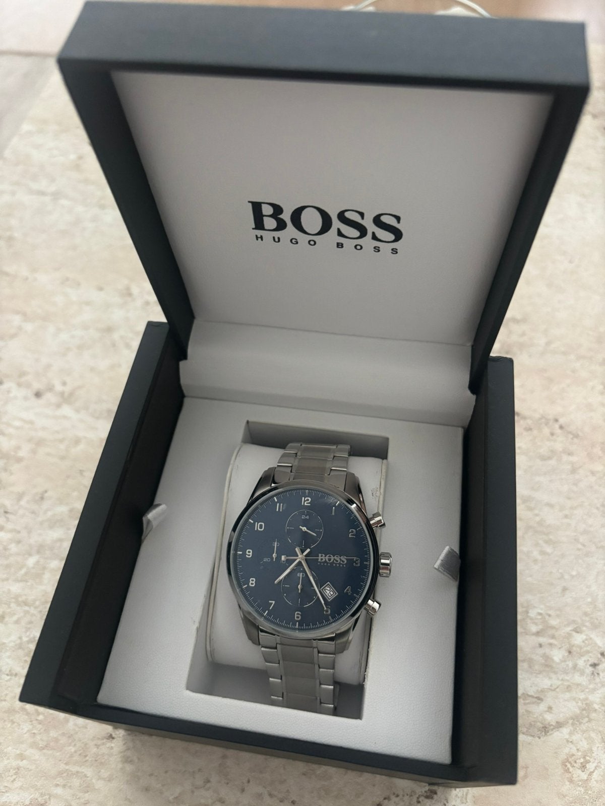 BRAND NEW HUGO BOSS WATCH incl foil, Staal, Polshorloge, Nieuw, Ophalen