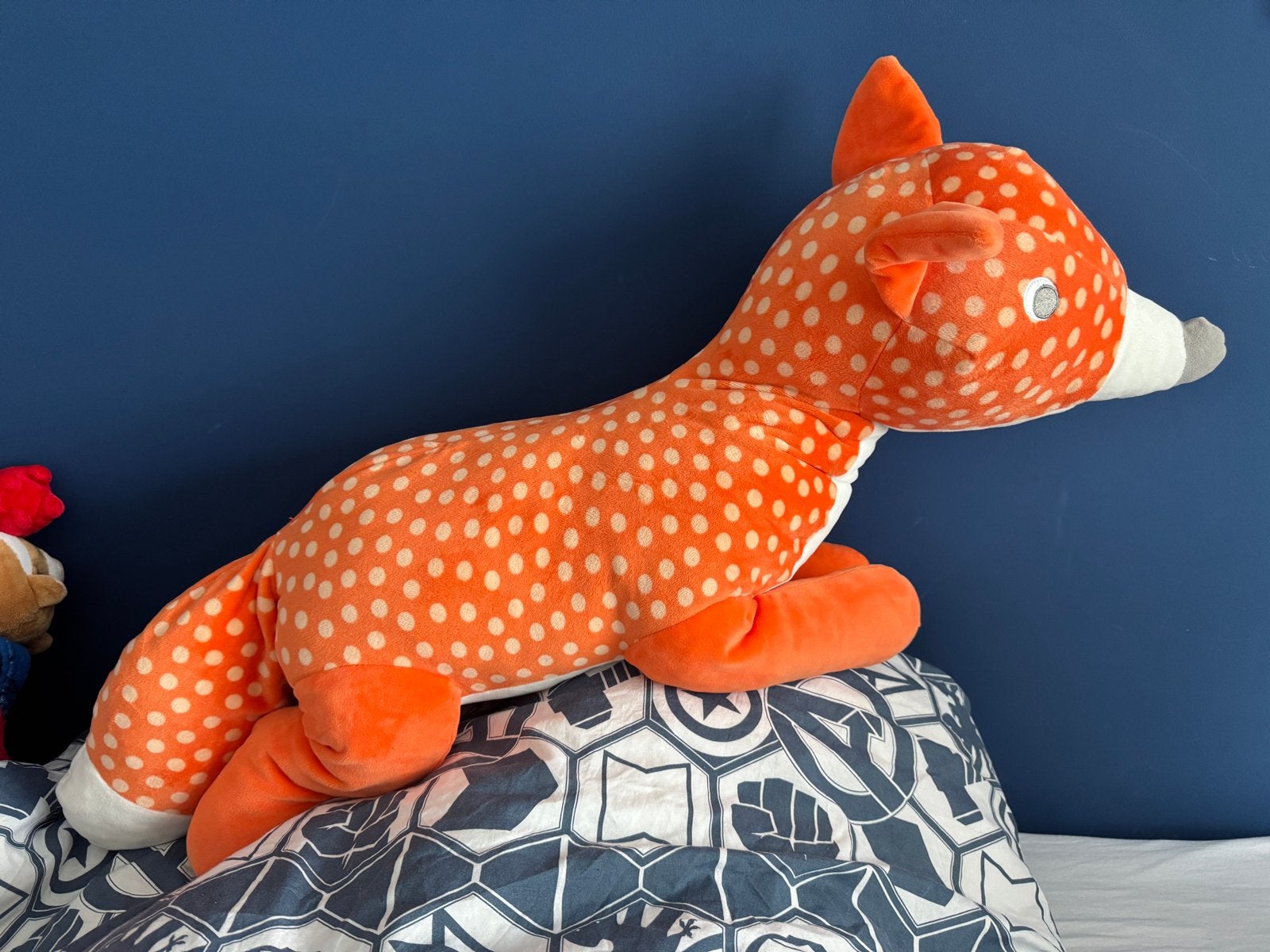 Oranje vos knuffel HEMA 100cm, Oranje, Gebruikt, Ophalen of Verzenden, Middelgroot (20 tot 80 cm)