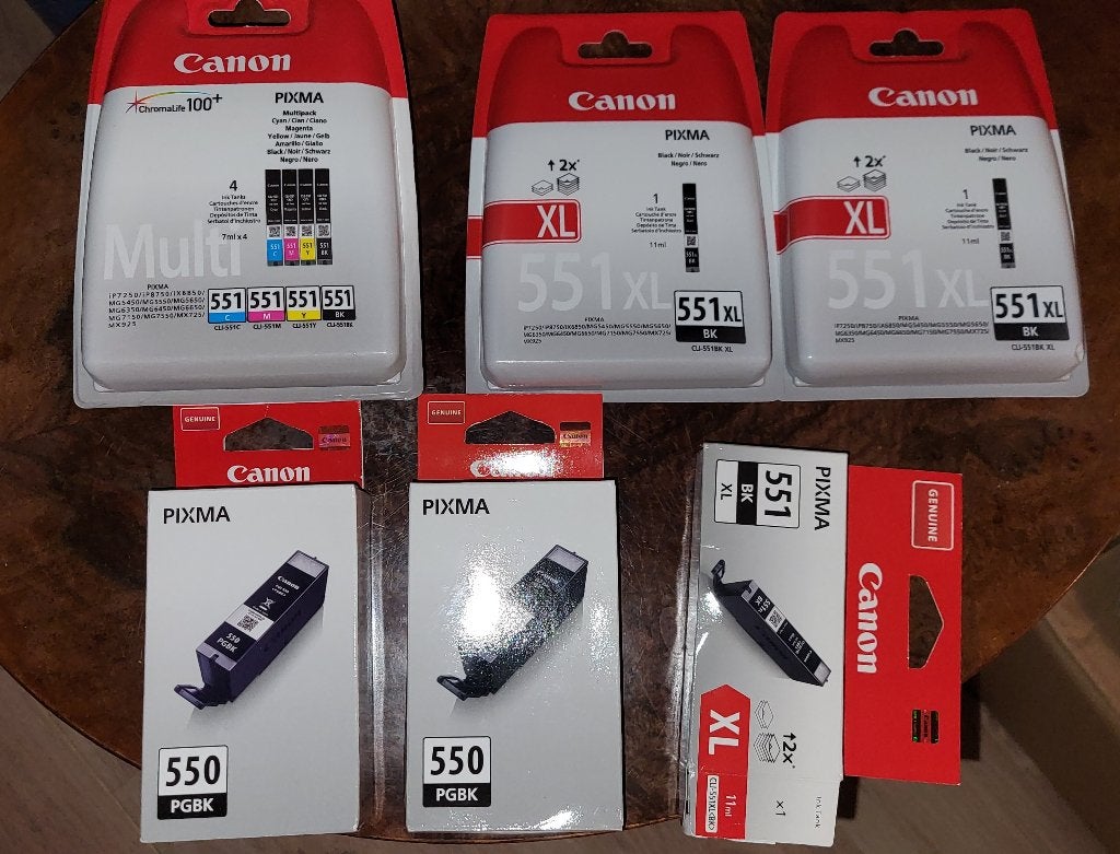 Originele Canon Inkt CLI-551 PGI-550 XL PIXMA inktcartridges, Ophalen of Verzenden, Nieuw