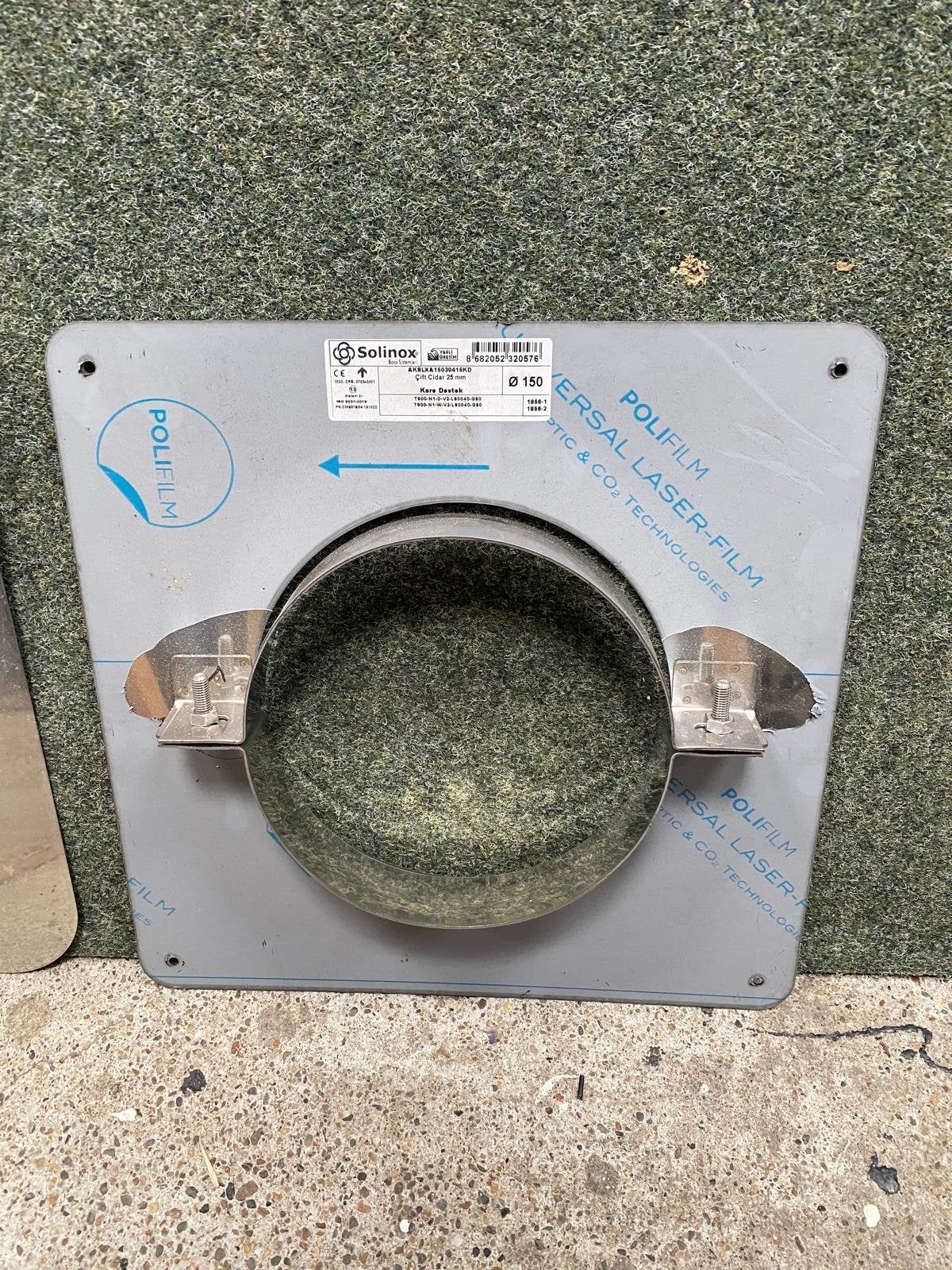 Schoorsteen dakdoorvoer RVS Ø 150 mm - Kal-Fire / Solinox, Ophalen of Verzenden, Nieuw, Overige typen, 30 tot 80 cm