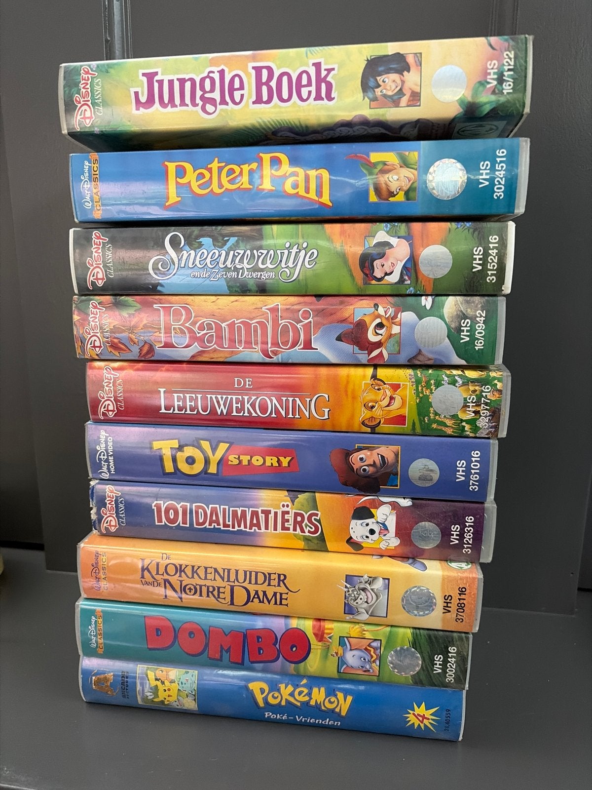 Disney VHS Collectie: Jungle Boek, Peter Pan, Bambi en meer, Gebruikt, Alle leeftijden, Kinderfilm, VHS
