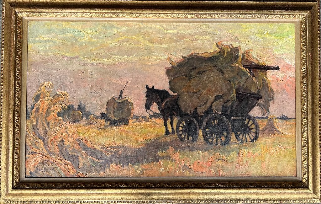 Adri Pieck (1894-1982), Tegen den avond van een oogstdag, Ophalen of Verzenden