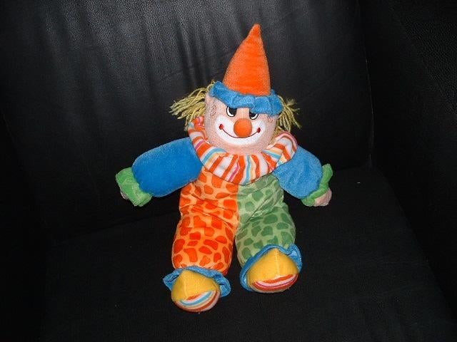 TOI TOYS POPJE CLOWN VELOURS HALF GROEN GEVLEKT HAL, Ophalen of Verzenden, Nieuw, Overige typen
