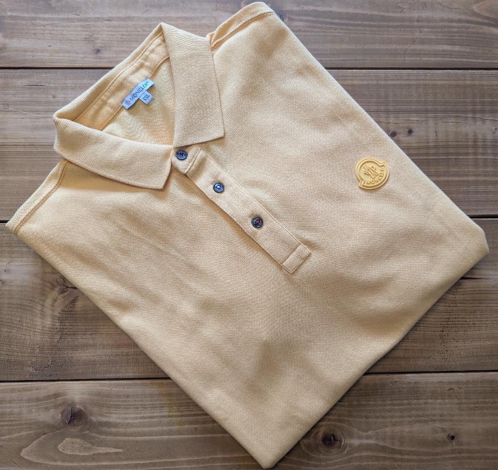Moncler Nieuw Polo Shirt Maat XXL, Kleding | Heren, Polo's, Ophalen of Verzenden, Nieuw, Overige maten, Geel