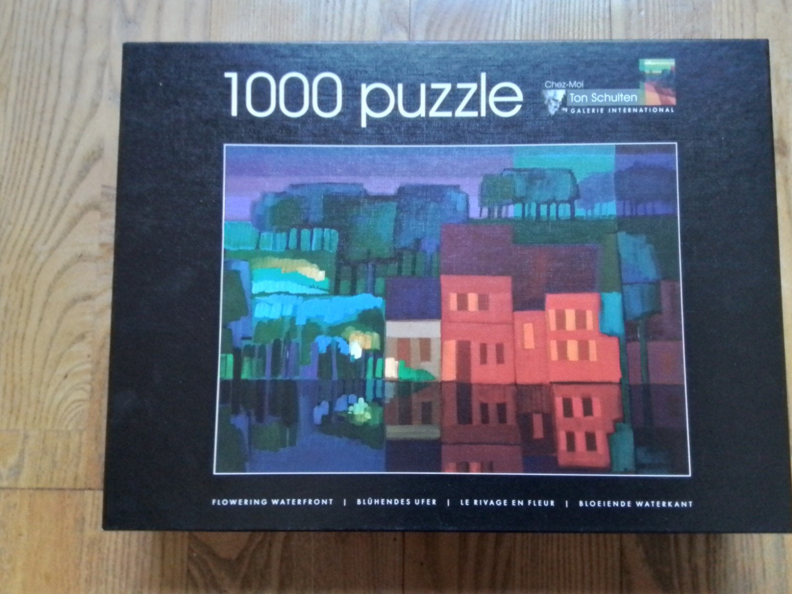 puzzel Bloeiende waterkant Ton Schulten 1000 stukjes, Ophalen, 500 t/m 1500 stukjes, Zo goed als nieuw, Legpuzzel