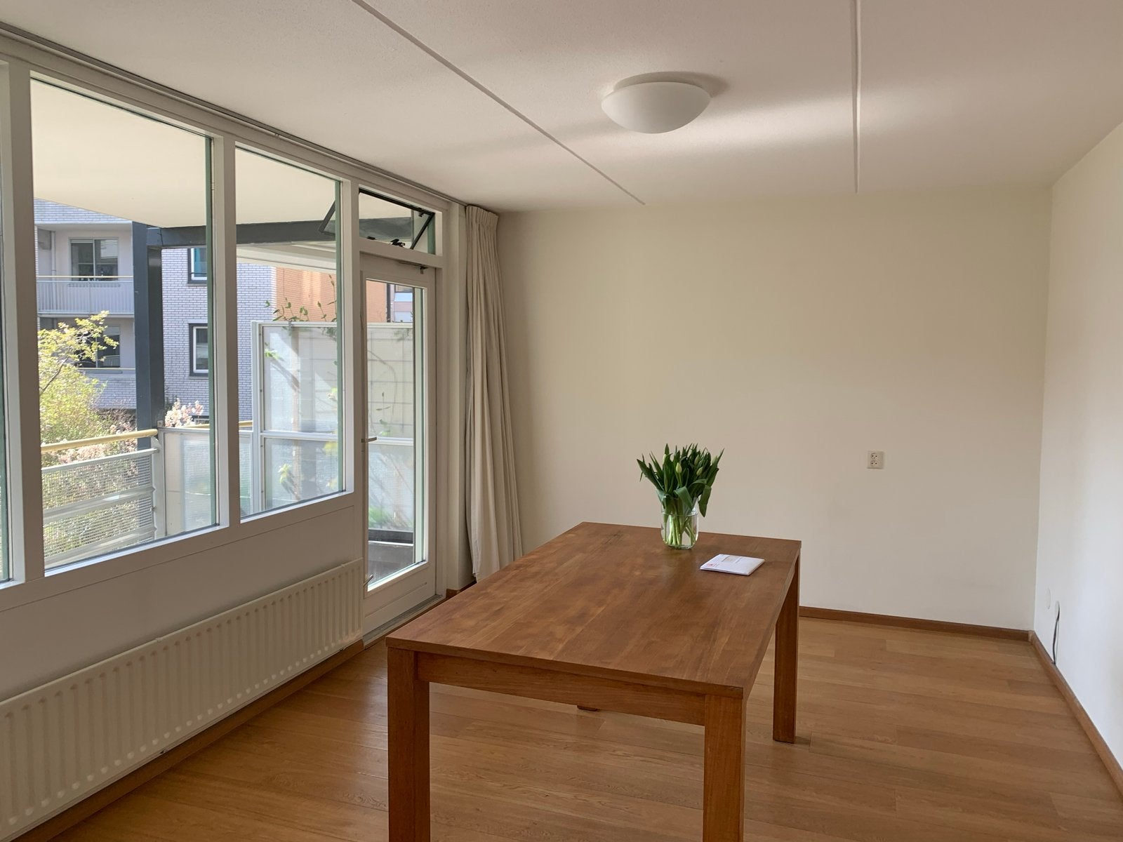 Gratis eettafel en salontafel van teak fineer, Ophalen, Gebruikt, 100 tot 150 cm, Teakhout