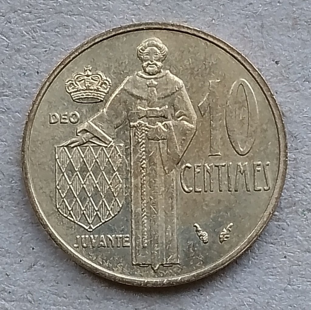 Monaco, 10 centimes 1979, Ophalen of Verzenden, Overige landen, Losse munt