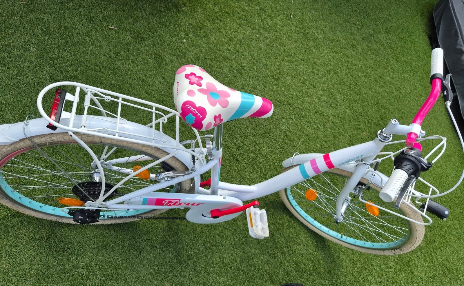 Mooie MBM Fleur kinderfiets met 6 versnellingen, Velgrem, Versnellingen, Zo goed als nieuw, Minder dan 47 cm