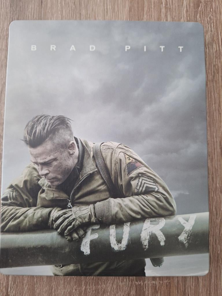 Fury Steelbook Blu-ray - Brad Pitt Oorlogsfilm, Ophalen of Verzenden, Zo goed als nieuw, Actie, Boxset