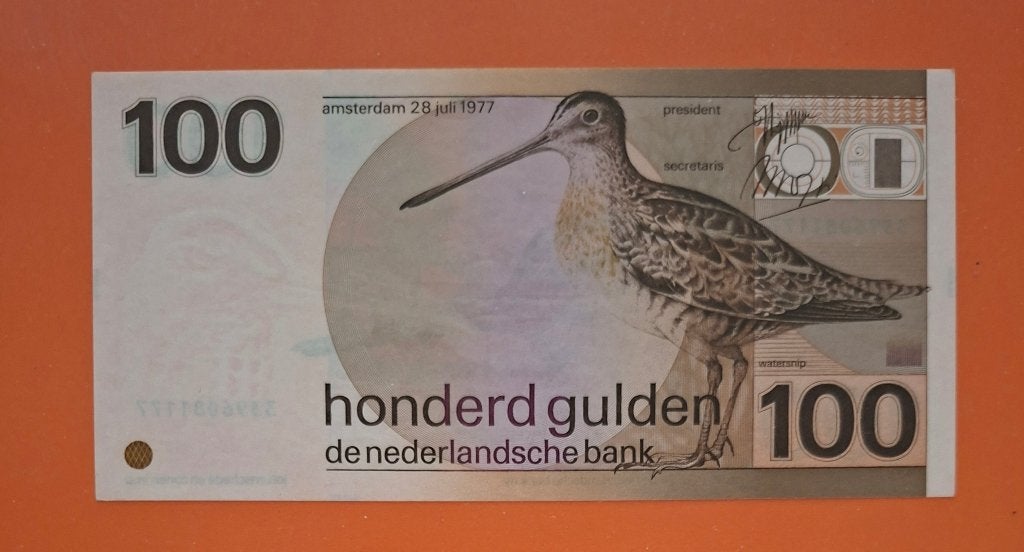 Bankbiljet 100 gulden 1977 Snip, UNCIRCULATED, cat. PL104.b, Verzenden, 100 gulden, Los biljet