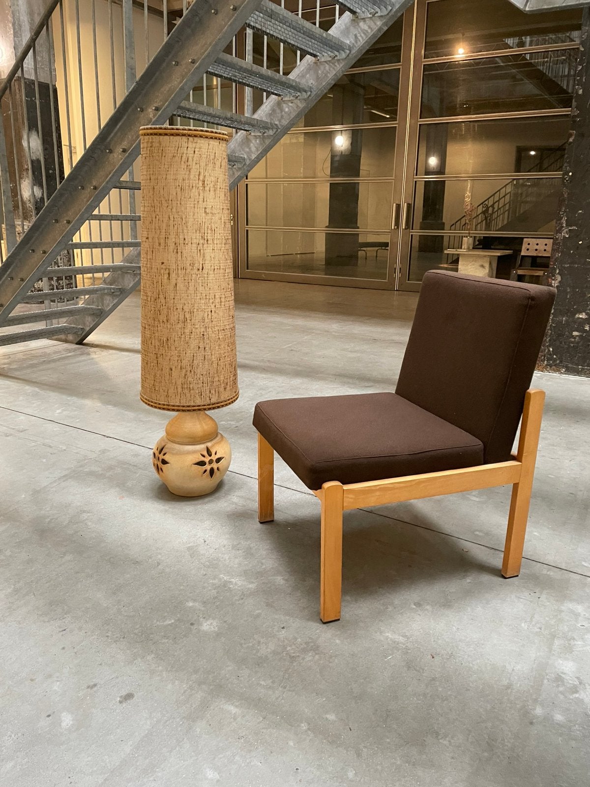 Vintage fauteuil jaren 70 bruin, Ophalen, ., 2de hands, Zo goed als nieuw