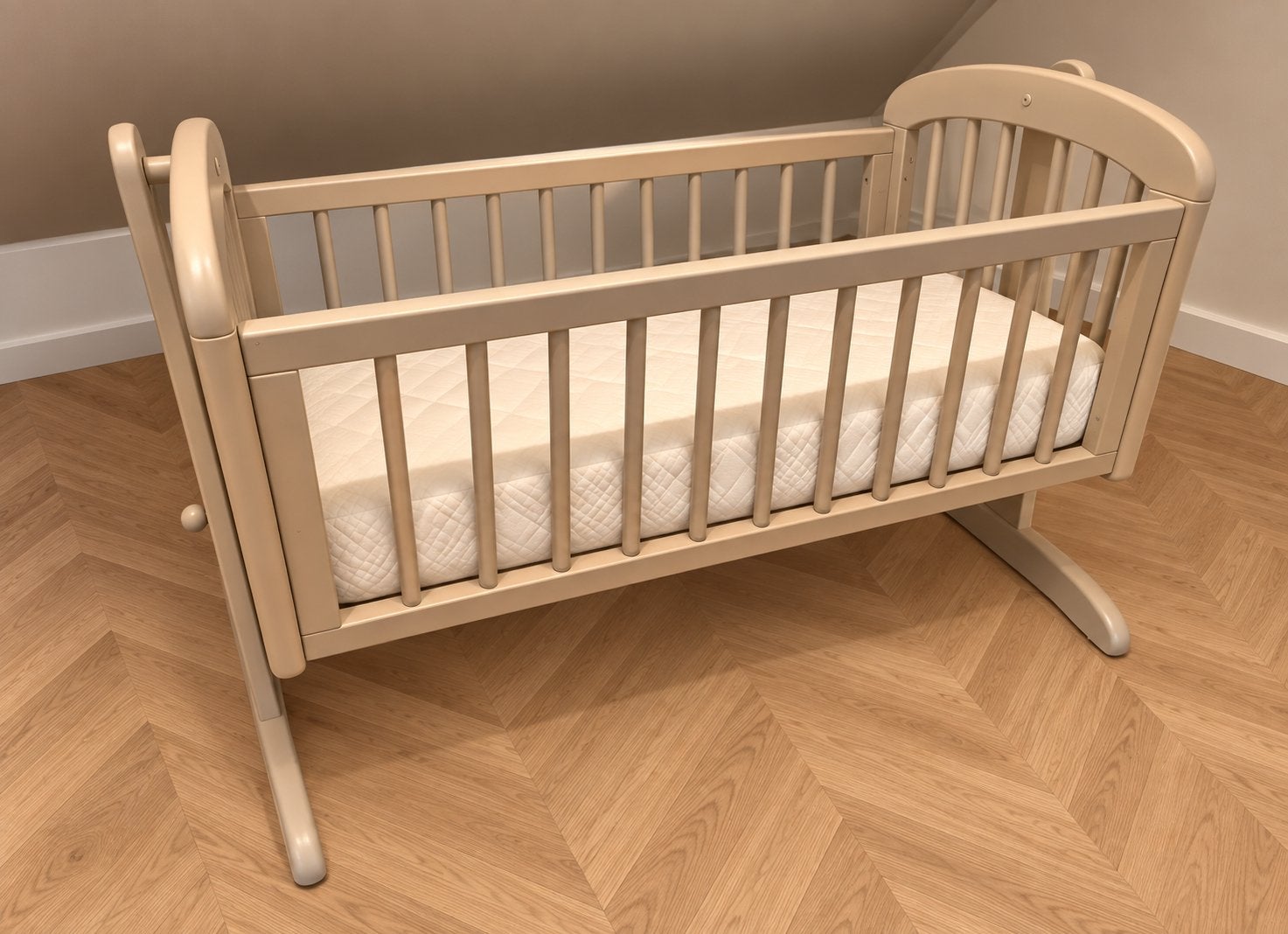 Mooi babyledikantje inclusief matras, nog in goede staat., Kinderen en Baby's, Ophalen, Zo goed als nieuw, Ledikant