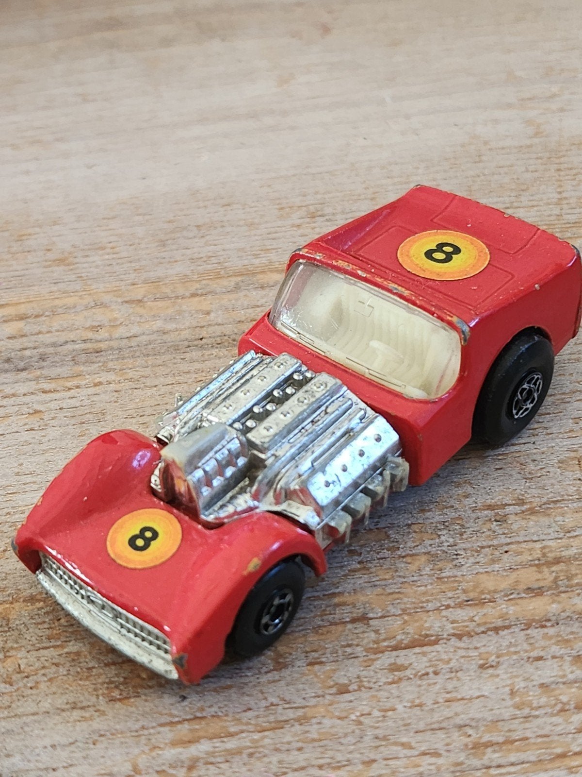 1970 Matchbox Superfast no 19 Road Dragster, Ophalen of Verzenden, Gebruikt, Auto, Matchbox