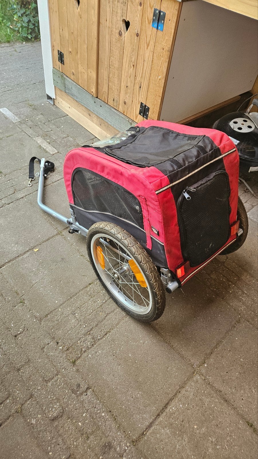 Fietskar kleine hond, Ophalen