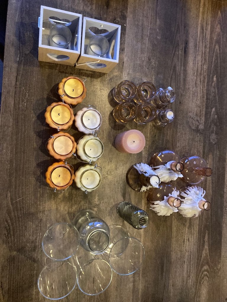 Diverse kleine vaasjes, Ophalen, Zo goed als nieuw, Overige kleuren, Glas