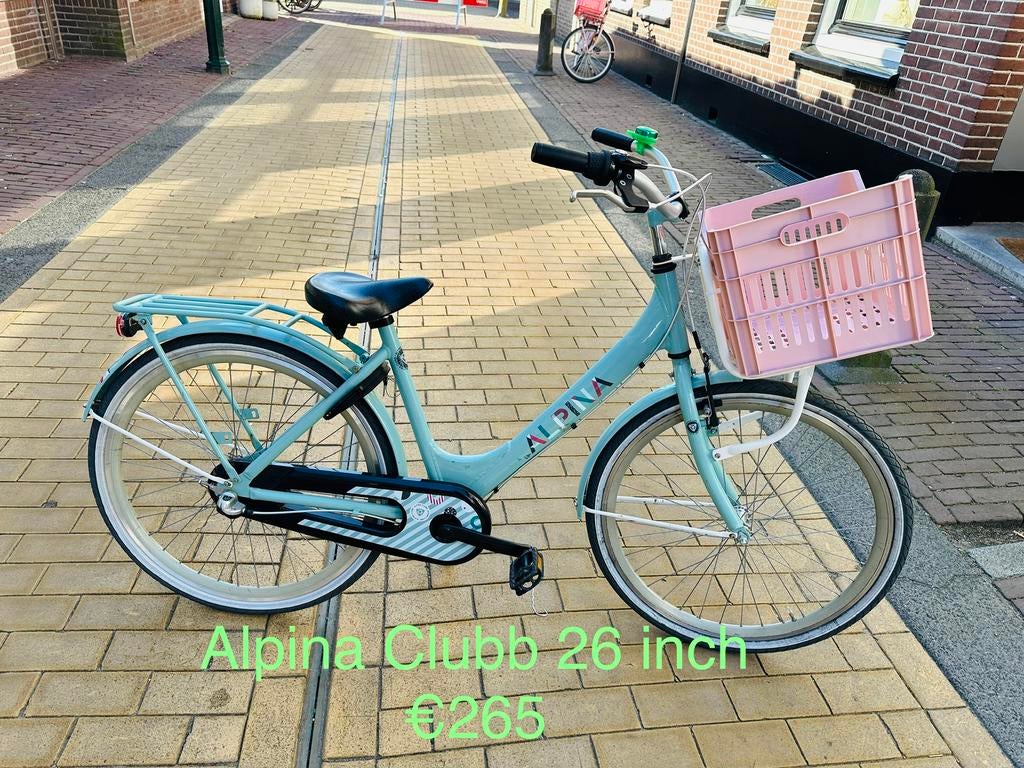 Meisjesfietsen 16 18 20 22 24 26 28 inch. Cortina Alpina, Fietsen en Brommers, Fietsen | Meisjes, Terugtraprem, 24 inch, Versnellingen