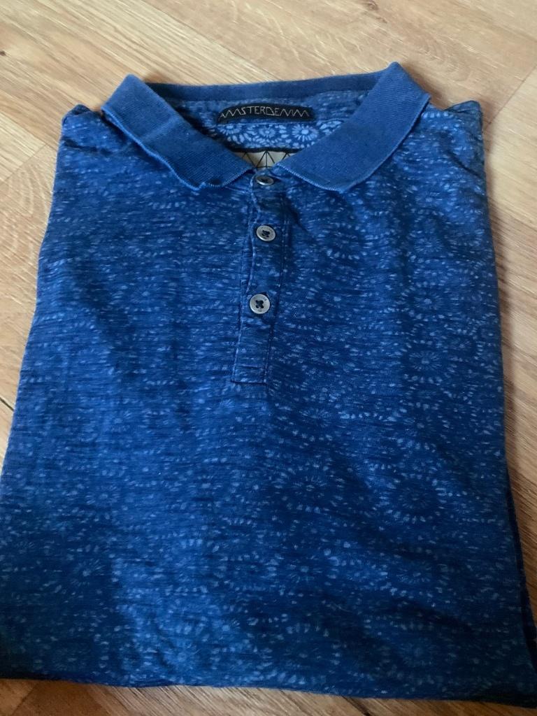 R2 Amsterdam Polo Lichtblauw - Maat xxl - Heren, Kleding | Heren, Polo's, Verzenden, Zo goed als nieuw, Overige maten, Blauw