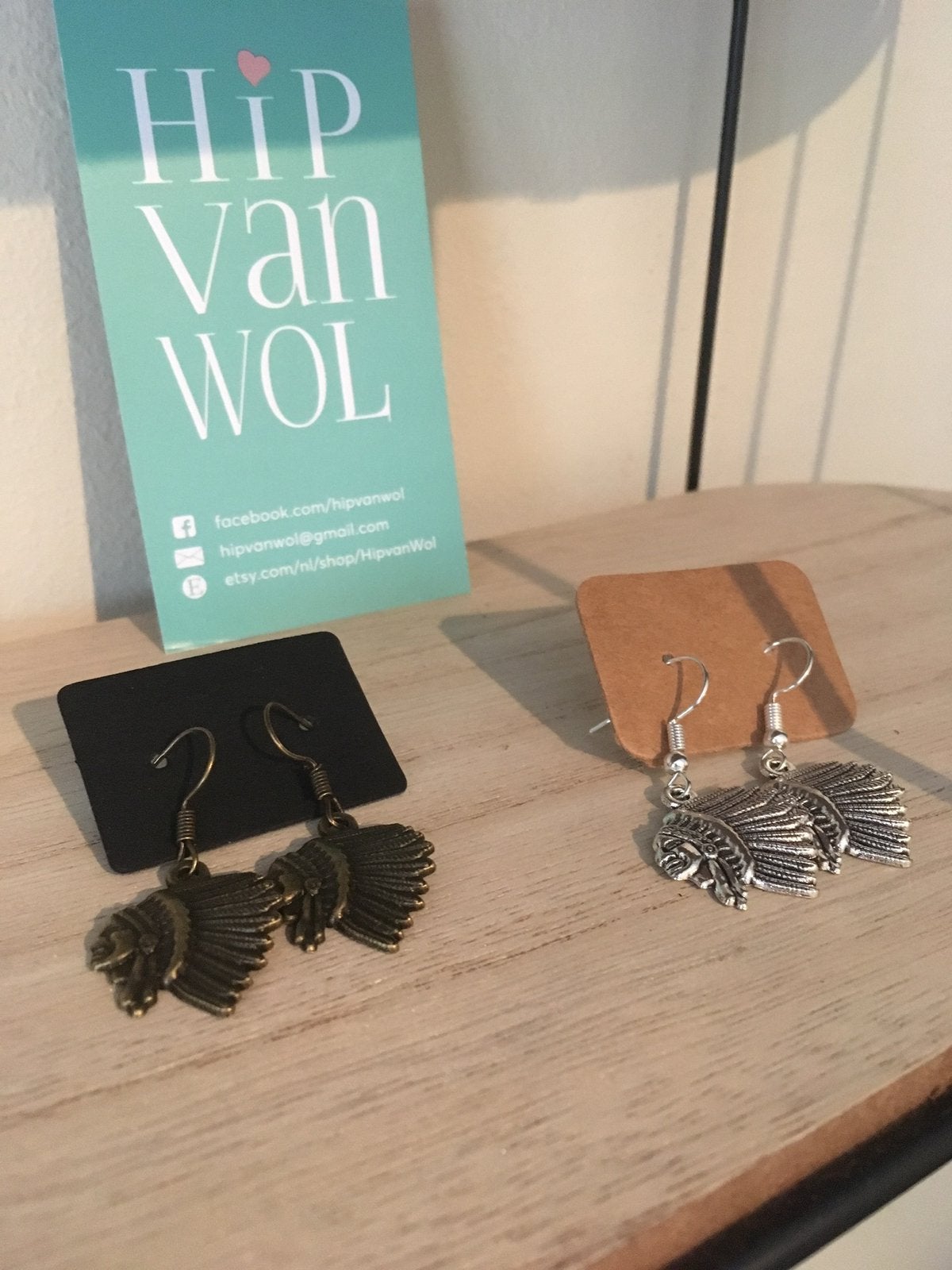 Indianen, Overige materialen, Hangers, Bruin, Nieuw