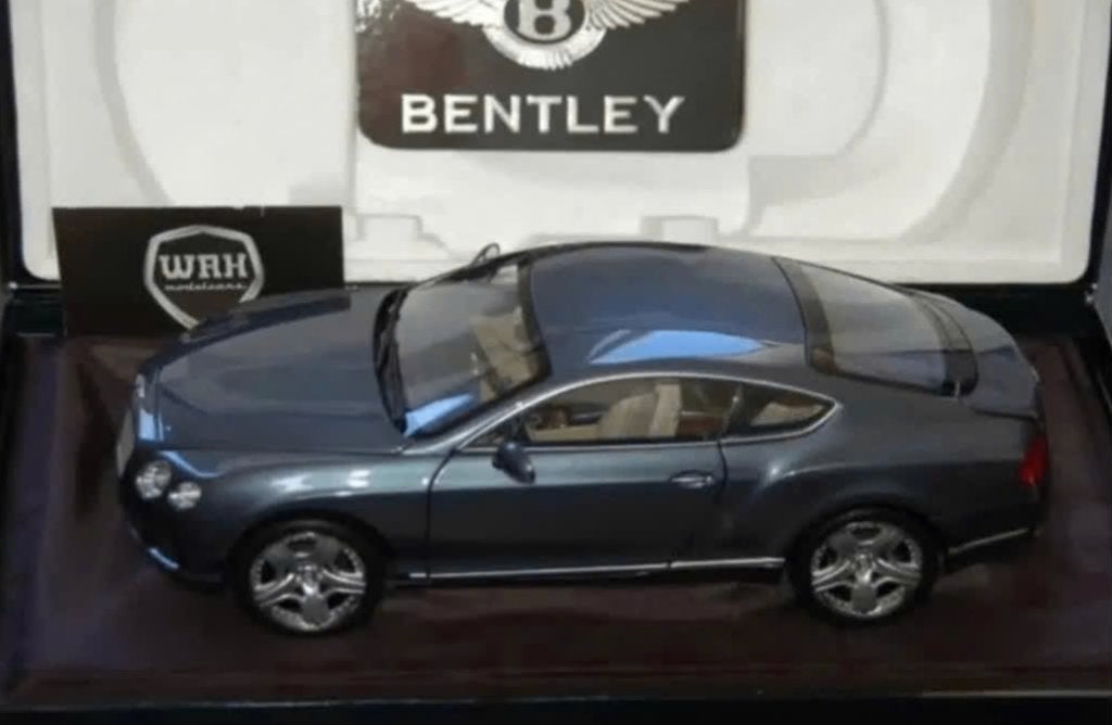 BENTLEY CONTINENTAL GT thunder metallc Minichamps 1:18 WRH, Hobby en Vrije tijd, Modelauto's | 1:18, Verzenden, Zo goed als nieuw