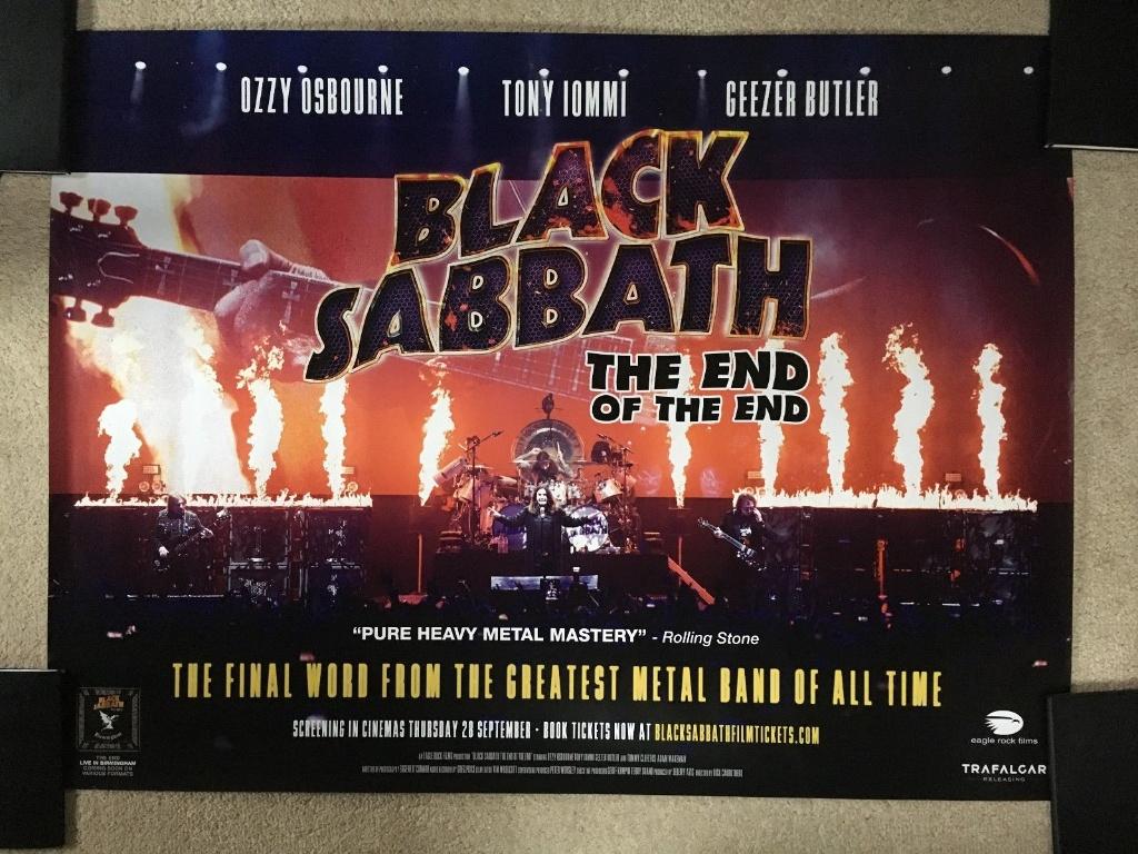 Black Sabbath Filmposter, Verzamelen, Ophalen of Verzenden, Zo goed als nieuw, A1 t/m A3, Film en Tv