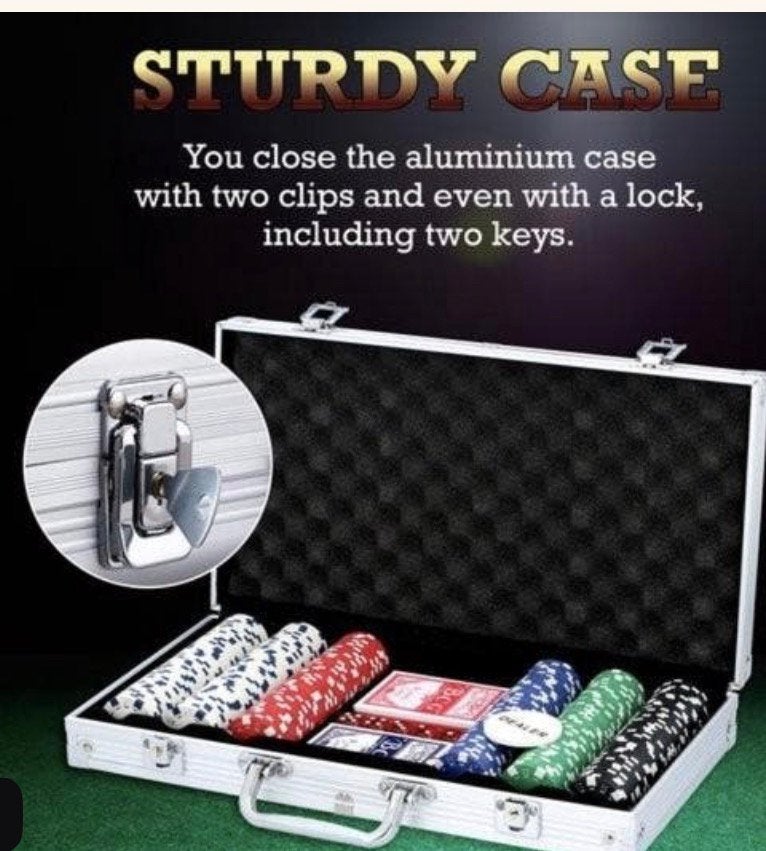 Pokerset 200 chips €15, Ophalen, Zo goed als nieuw