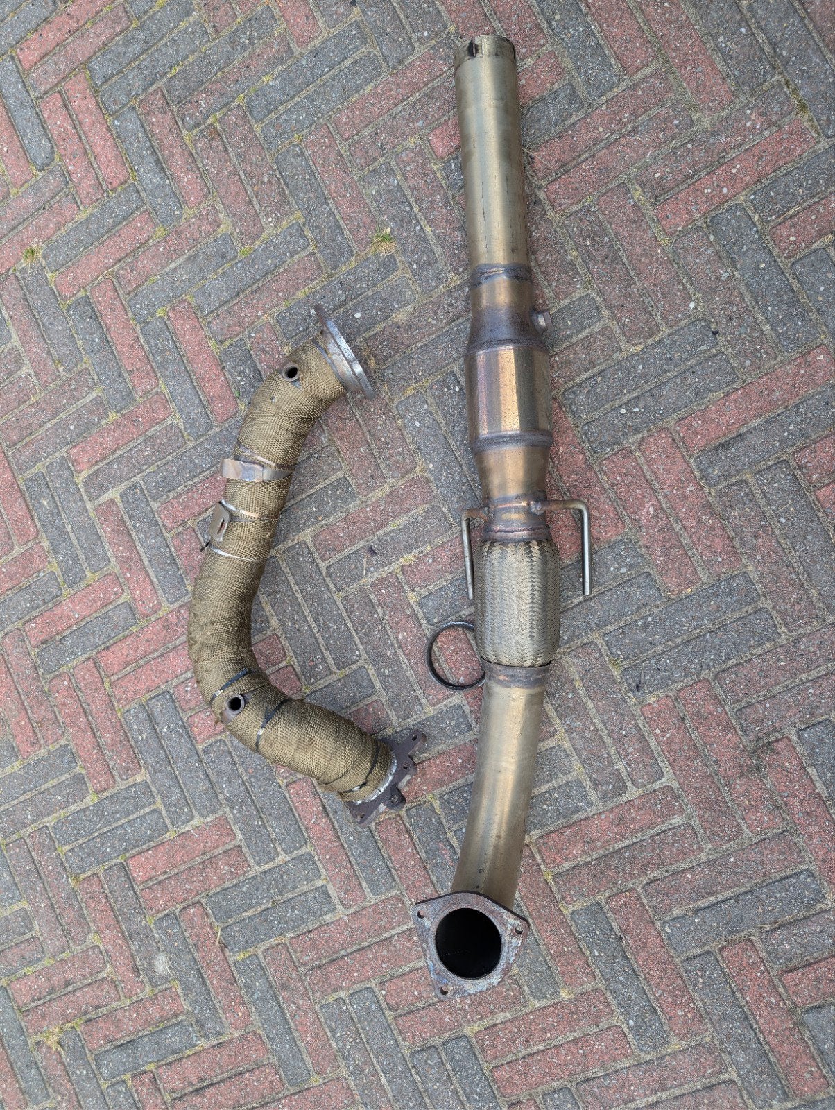 NG Saab 9-3 v6 3 inch downpipe en midpipe, Ophalen, Saab
