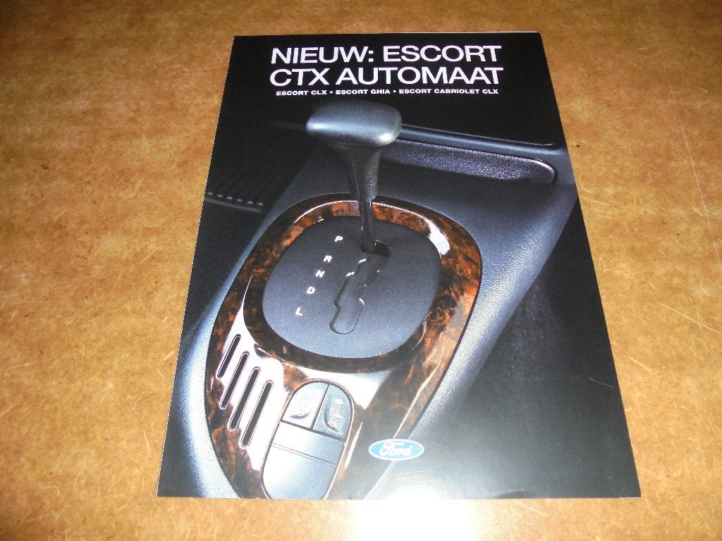brochure Ford Escort CTX Automaat 1996, Ophalen of Verzenden, Nieuw, Ford
