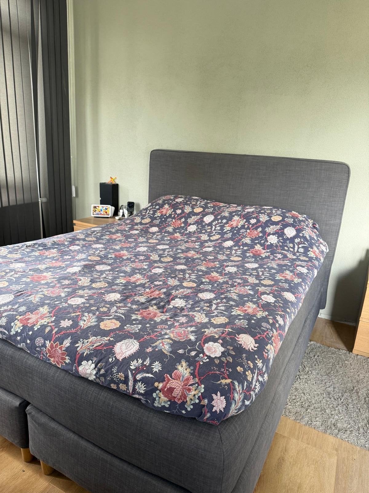 IKEA Dunvik boxspring met topmatras, Ophalen, Gebruikt, Tweepersoons, 200 cm