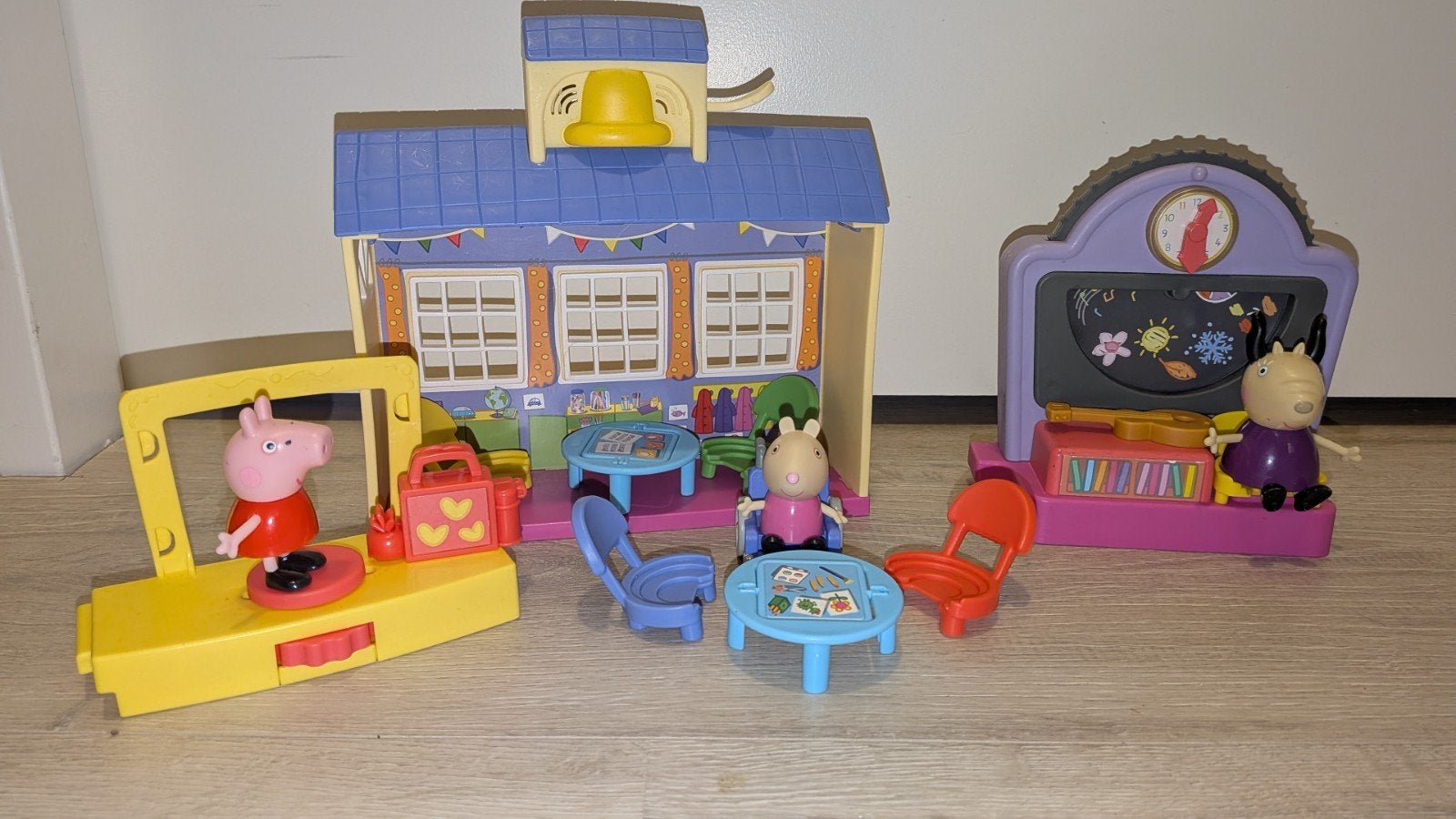 Peppa Pig School Speelset met Figuren en Accessoires, Ophalen of Verzenden, Zo goed als nieuw, Jongen of Meisje