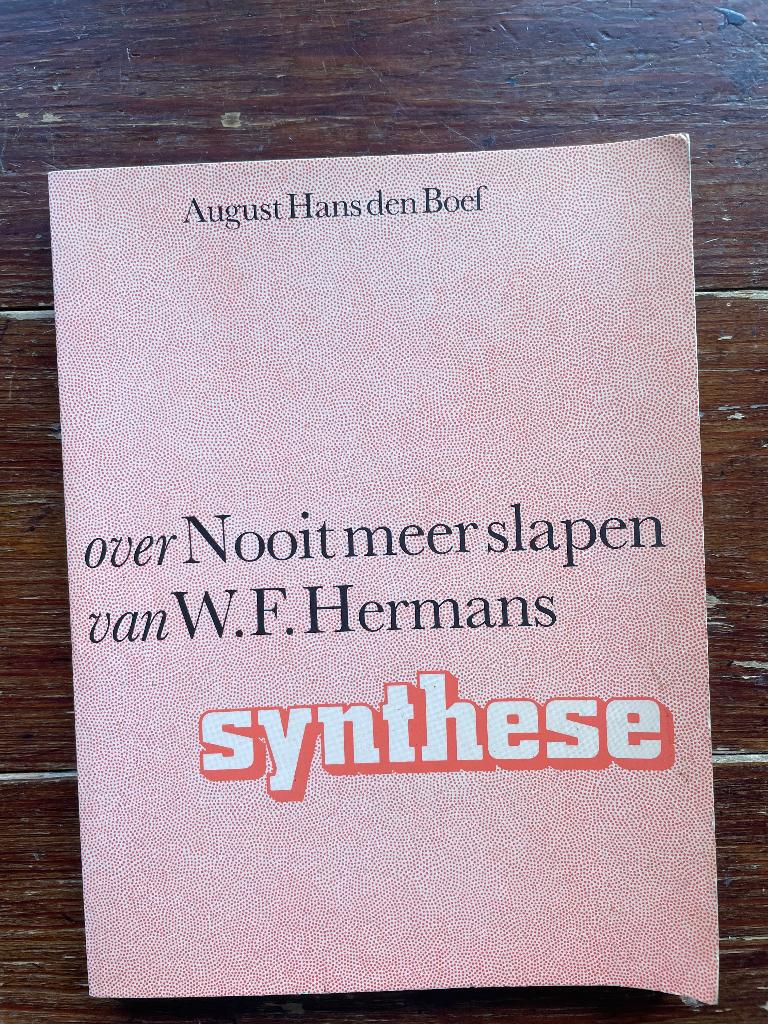 August Hans den Boef Over Nooit meer slapen van W.F. Hermans, Gelezen, August Hans den Boef, Ophalen of Verzenden, Nederland