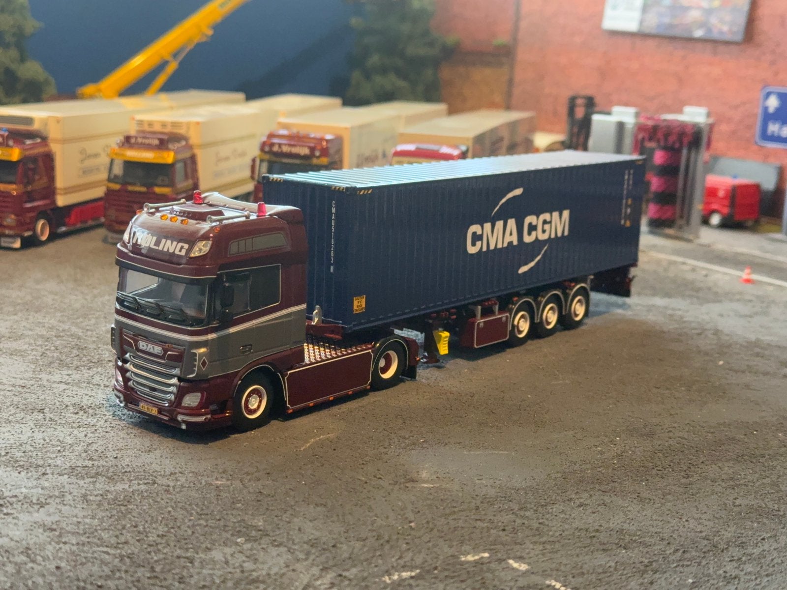 Wsi daf Rolling container wagen, Wsi, Wsi, Ophalen of Verzenden, Zo goed als nieuw