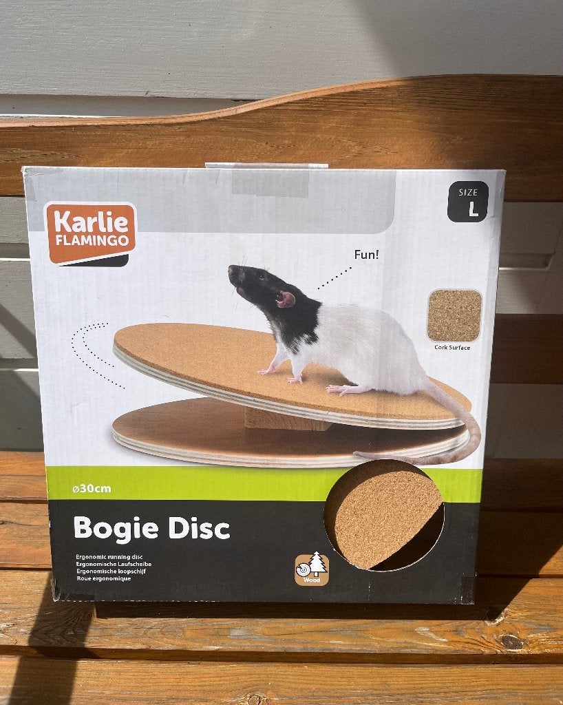 Karlie flamingo houten loopschijf XL 30 cm | rat knaagdier, Ophalen of Verzenden, Nieuw