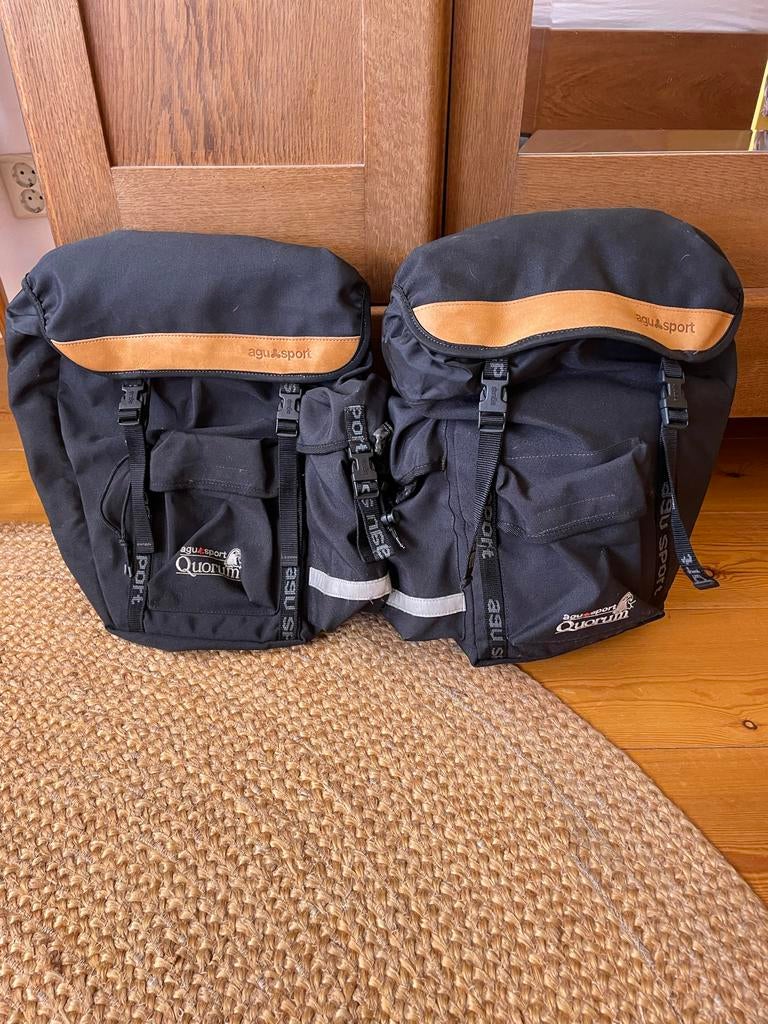 Fietstassenset: Karrimor & Agu (4 tassen) met regenhoezen, Ophalen of Verzenden, Gebruikt