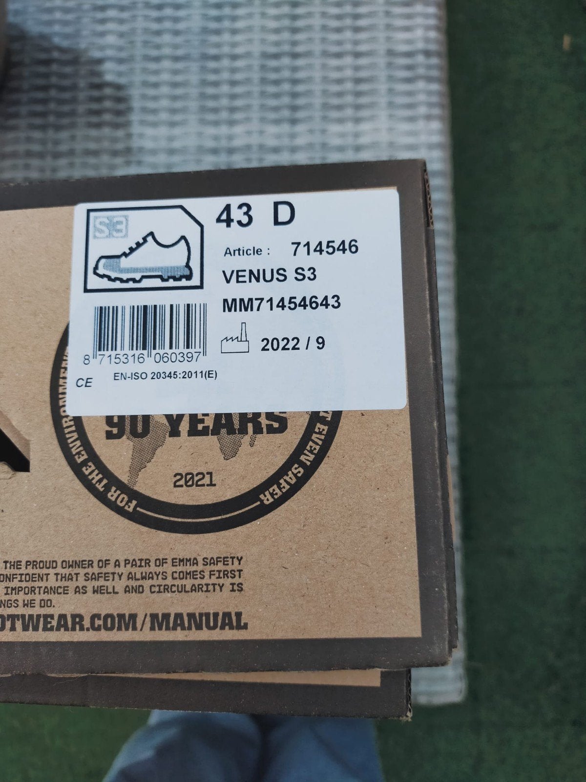Emma werkschoenen mt 43, Kleding | Heren, Zwart, Nieuw, Ophalen of Verzenden, Werkschoenen