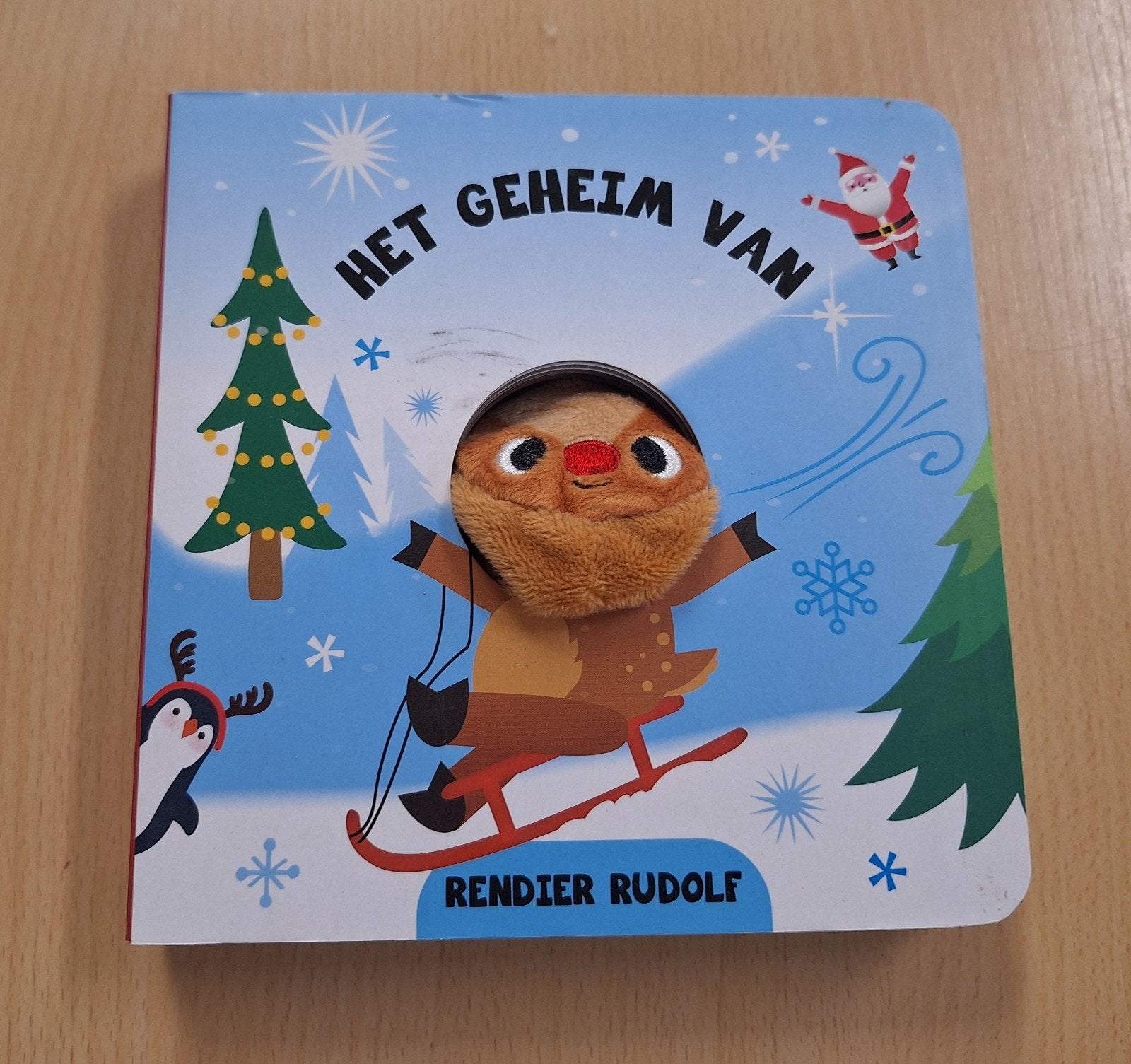 Het geheim van rendier Rudolf, 3 tot 4 jaar, Ophalen of Verzenden, Zo goed als nieuw, Uitklap-, Voel- of Ontdekboek