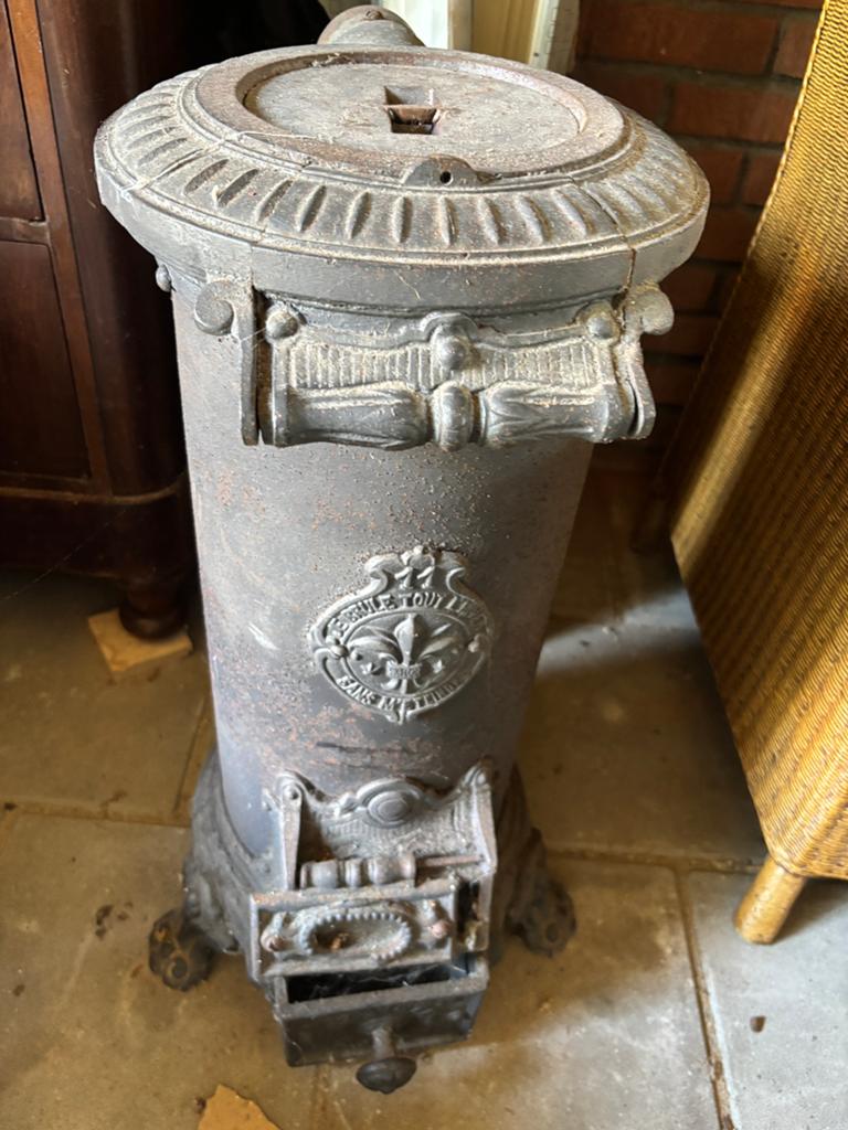 Houtkacheltje, Gebruikt, Houtkachel, Ophalen of Verzenden, Vrijstaand