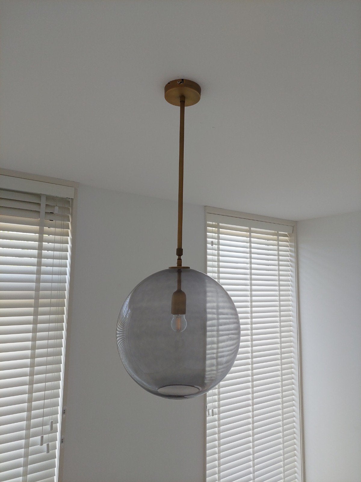 set met 2 verstelbare lampen, Ophalen, Zo goed als nieuw, Glas, Modern, sfeervol