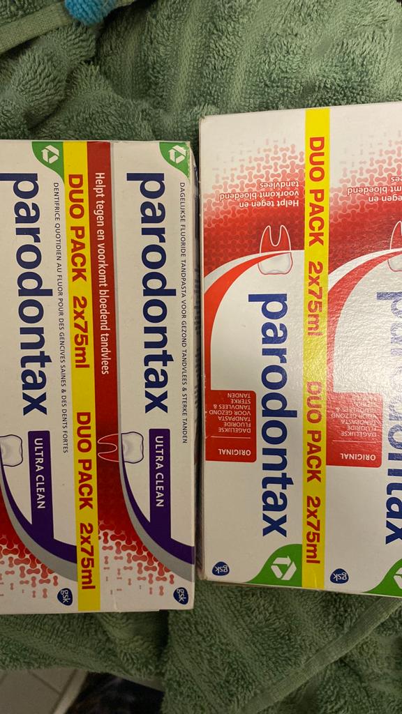 Parodontax Tandpasta Duo Pack - Ultra Clean & Original, Ophalen of Verzenden, Nieuw, Tandpasta