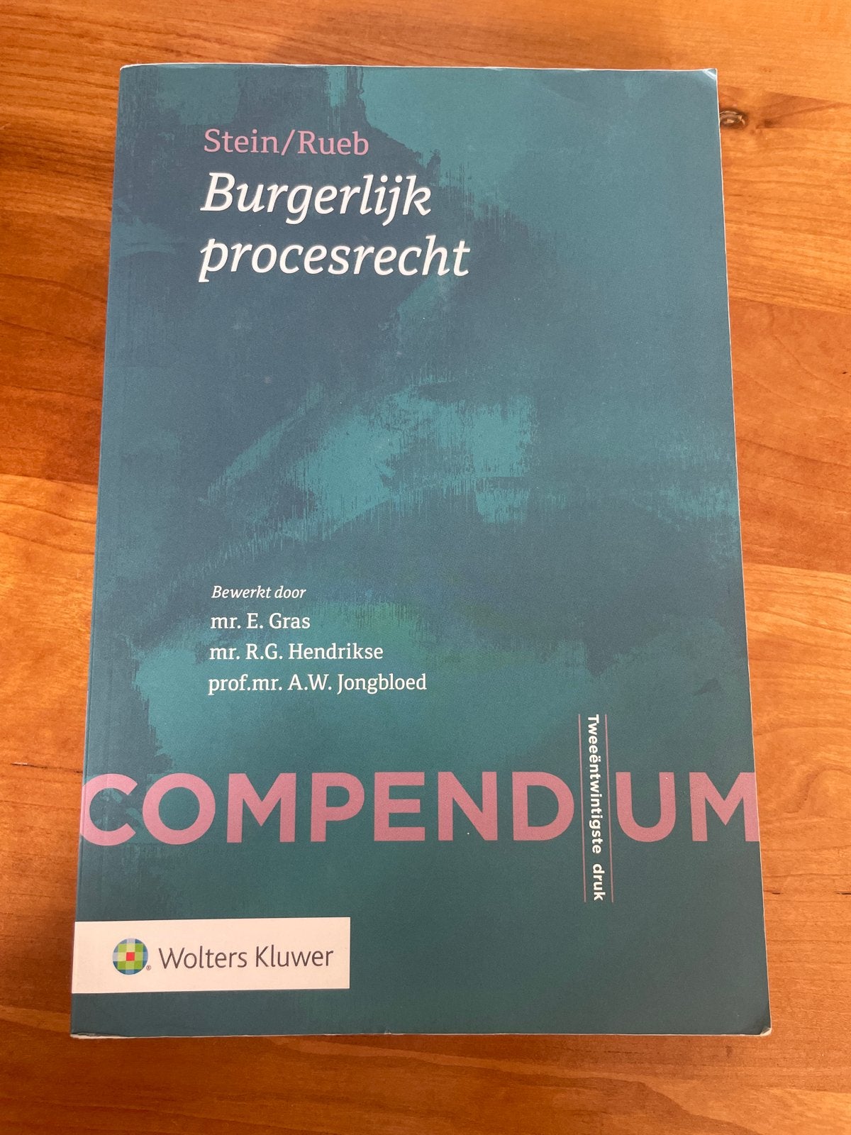 Compendium Burgerlijk procesrecht - Stein/Rueb (22e druk), Boeken, Studieboeken en Cursussen, Ophalen of Verzenden, Gamma, Zo goed als nieuw