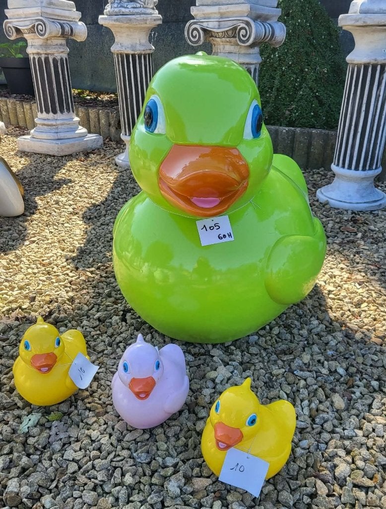 Polyester bad eend, Ophalen, Nieuw, Kunststof, Dierenbeeld