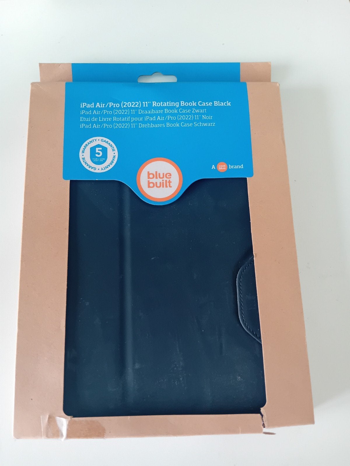 BlueBuilt iPad Air/Pro (2022) 11" Draaibare Book Case Zwart