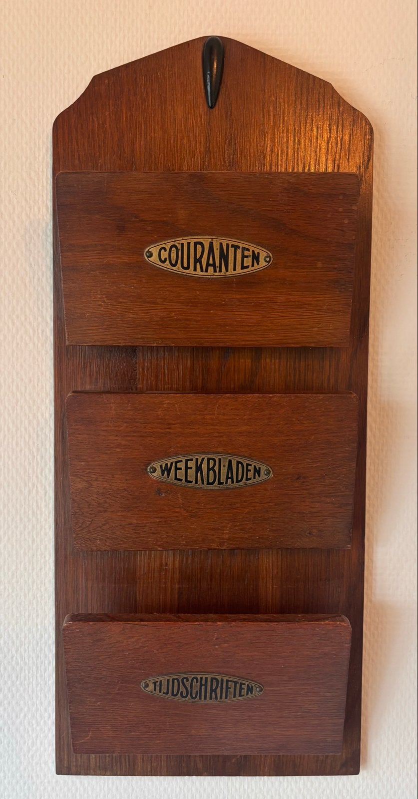 Antieke Krantenhanger., Ophalen of Verzenden, Gebruikt