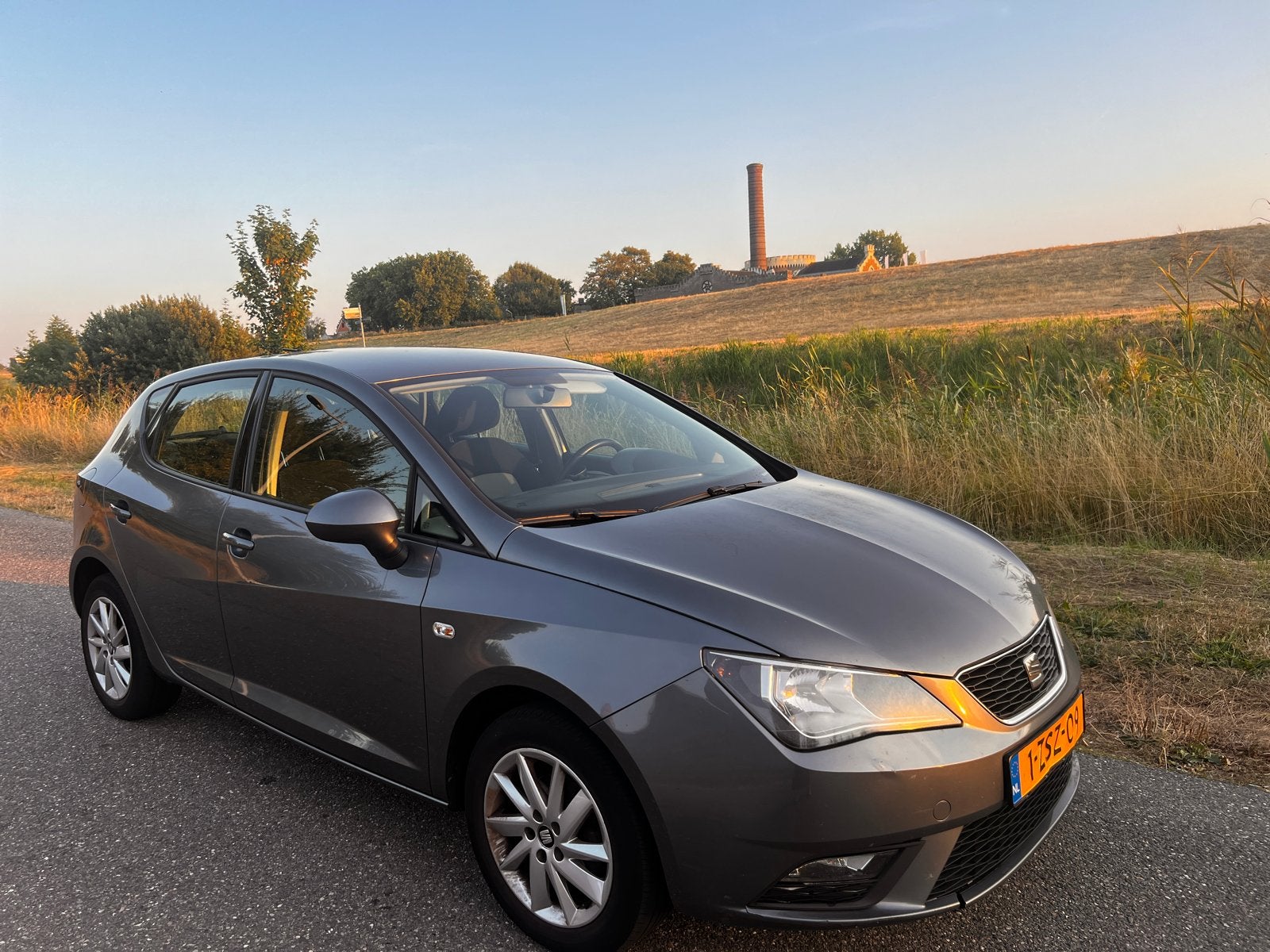 Seat Ibiza 1.2 63KW 5DRS 2014 Grijs, Auto's, Voorwielaandrijving, 40 €/maand, 990 kg, Ibiza