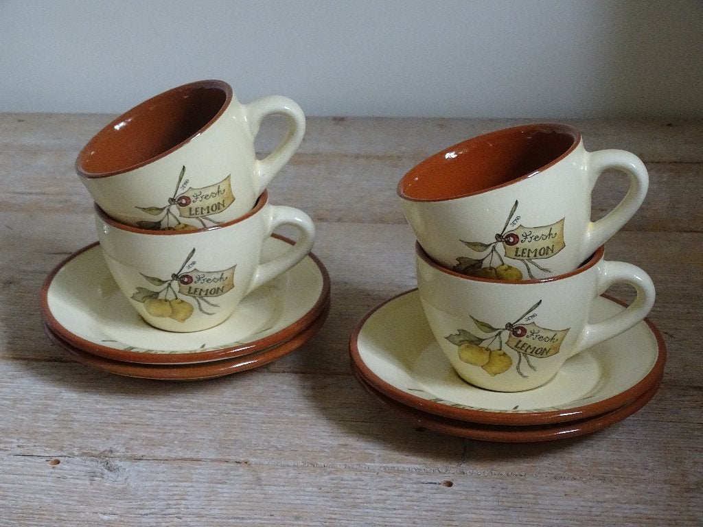Servies, Jet (by Ter Steege), FRESH LEMON, zo goed als nieuw, Huis en Inrichting, Keuken | Servies, Overige typen, Ophalen of Verzenden