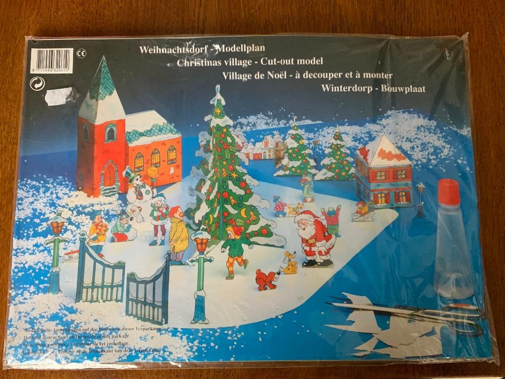 "Kerstdorp" / "Winterdorp" Bouwplaat Nieuw in de Verpakking, Ophalen of Verzenden, Nieuw