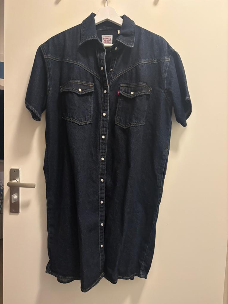 Levi’s denim jurk, Verzenden, Zo goed als nieuw, Maat 38/40 (M), Blauw
