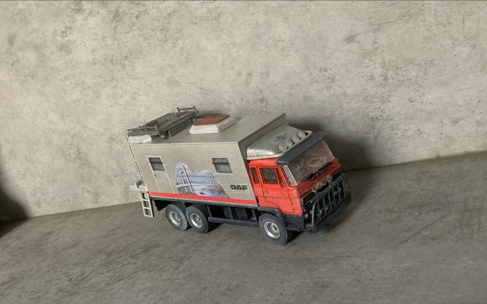 DAF camper Truck Model - eigenbouw, Overige merken, Gebruikt, 1:50 of kleiner, Ophalen of Verzenden