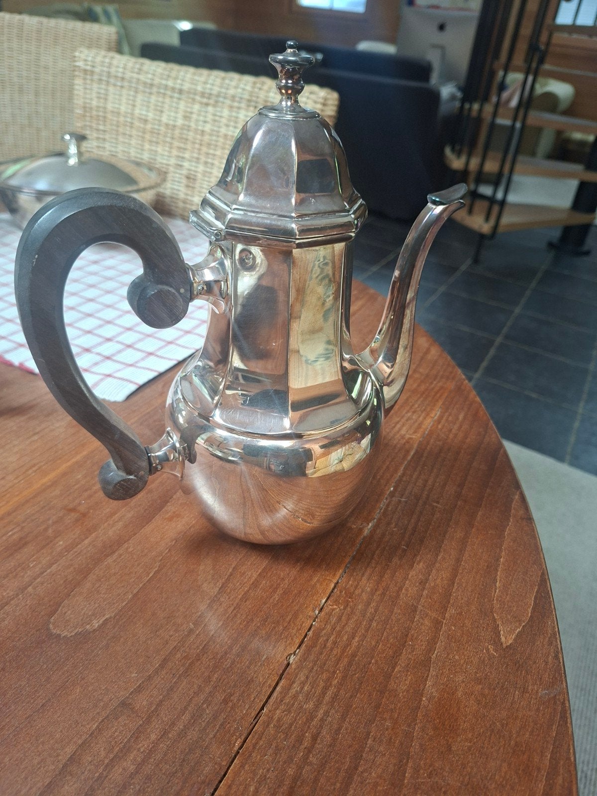 Antieke Christofle verzilverde theepot, schaal en meer, Ophalen of Verzenden
