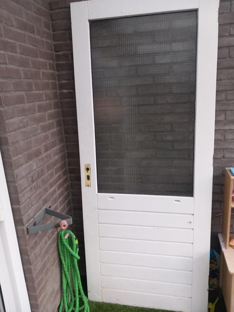 Buitendeur 88x211,5 Rechts, Ophalen, Gebruikt, Buitendeur, 200 tot 215 cm